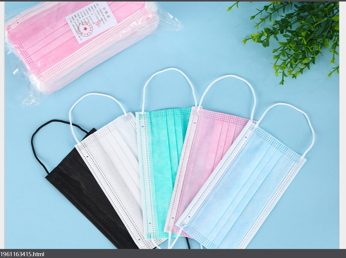 Wholesale Facial Mask High Quality Disposable Anti-Fog Dust Protective 3 Ply Face Mask
