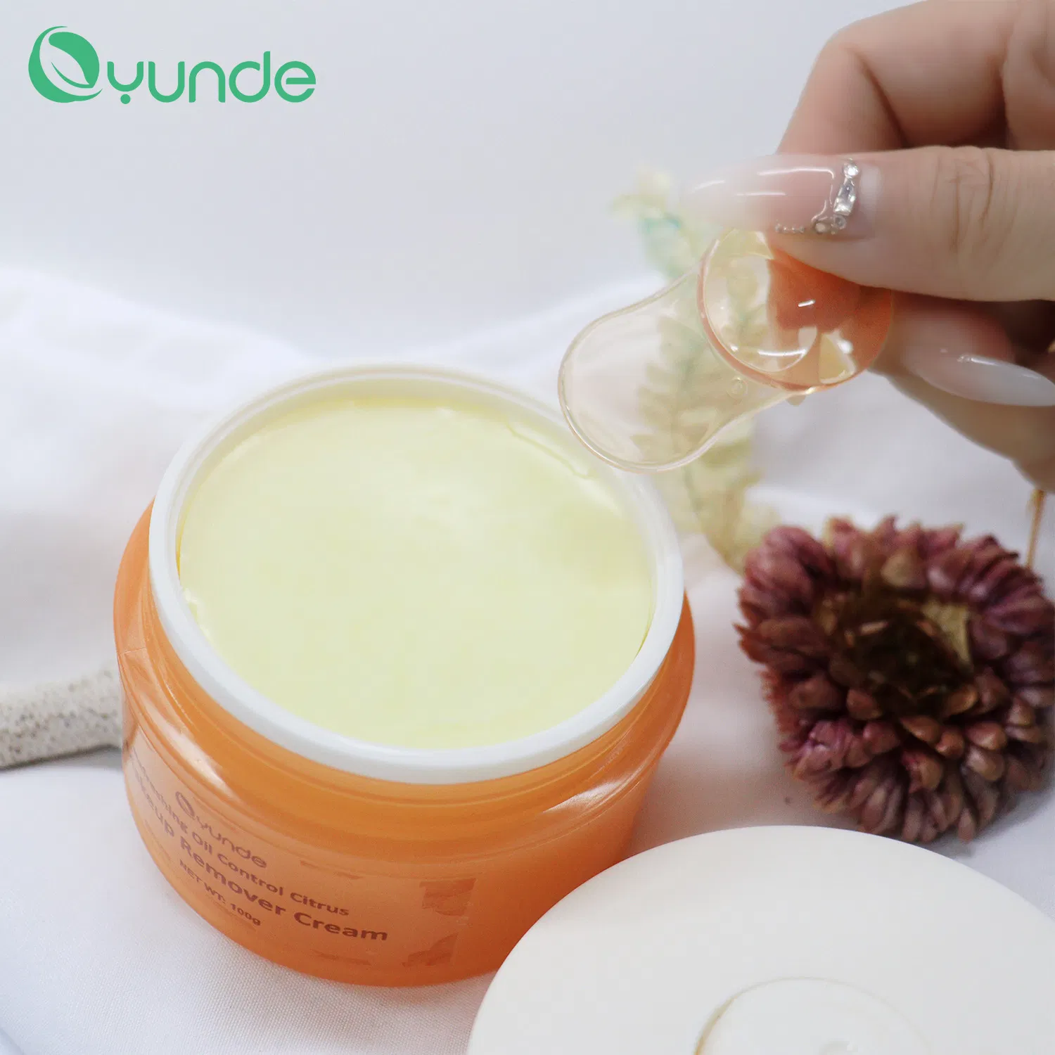 Natural Plant Extract Refreshing Oil Control Orange Makeup Remover Cream