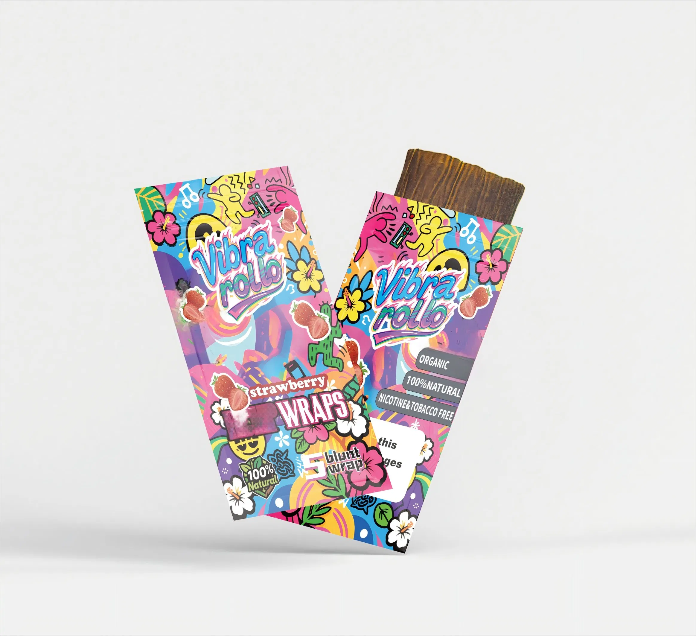 Premium 125GSM Vibrarollo Smoking Accessories with Artistic Blunt Wraps