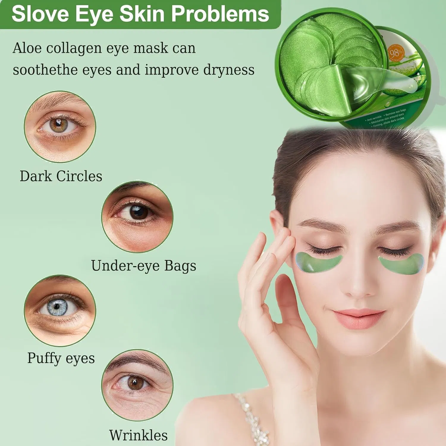 Fight Eye Aging Lift Firm & Smooth Deep Wrinkles Gently Eyemask