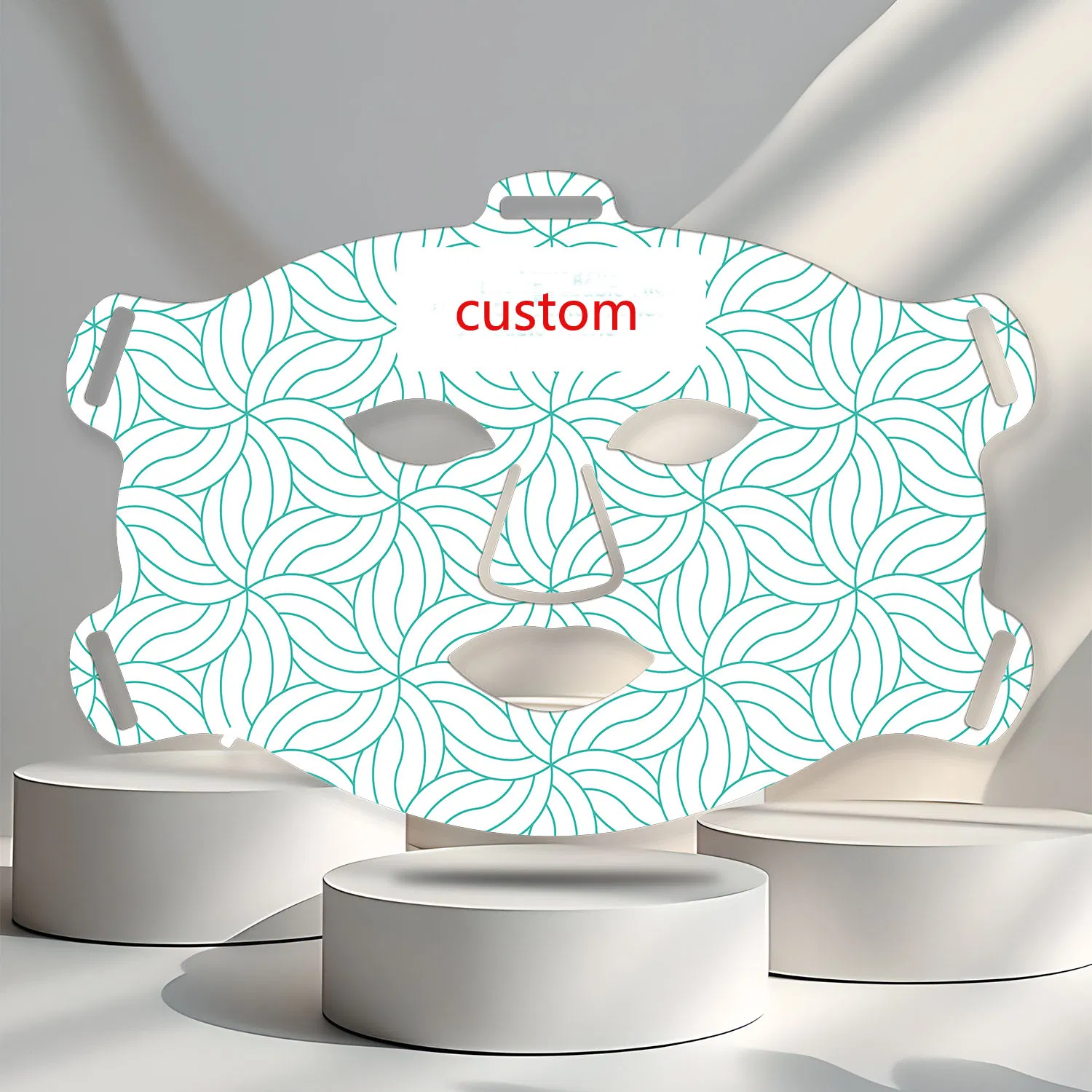 Customizable High Quality LED Light Therapy Facial Masks Medical Grade Silicone