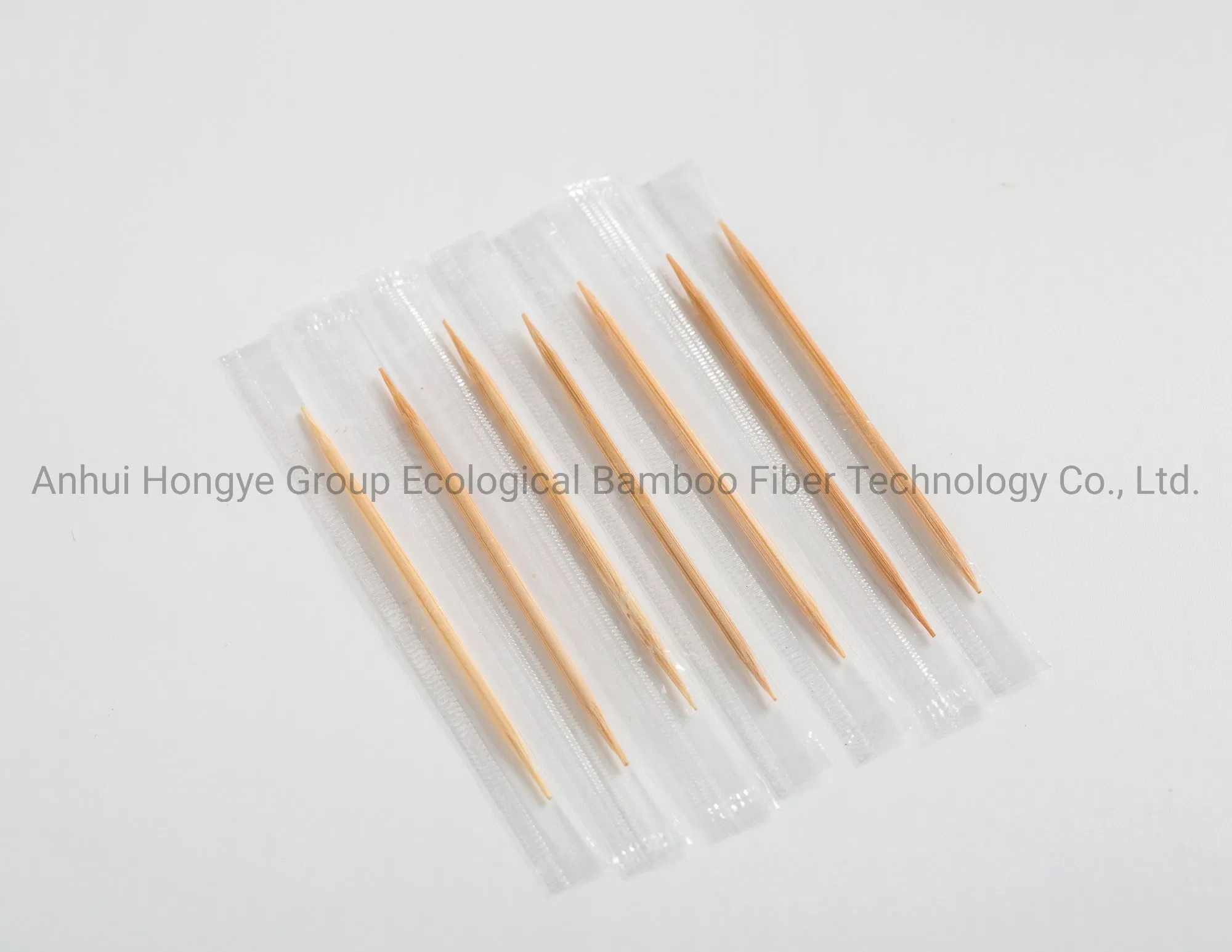 Бамбуковые зубочистки в индивидуальной упаковке