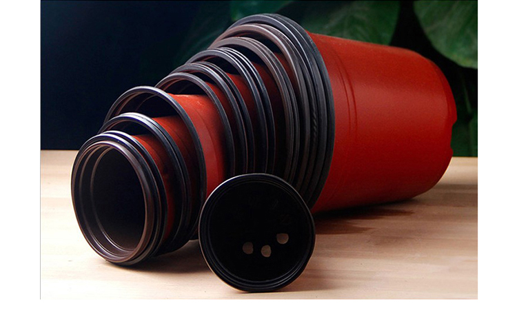 Горшок для рассады пластиковый двухцветный 90 мм