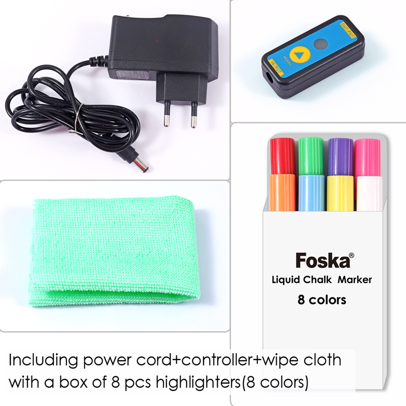 Foska Office Stationery Kids Use Electric LED Writing Boards