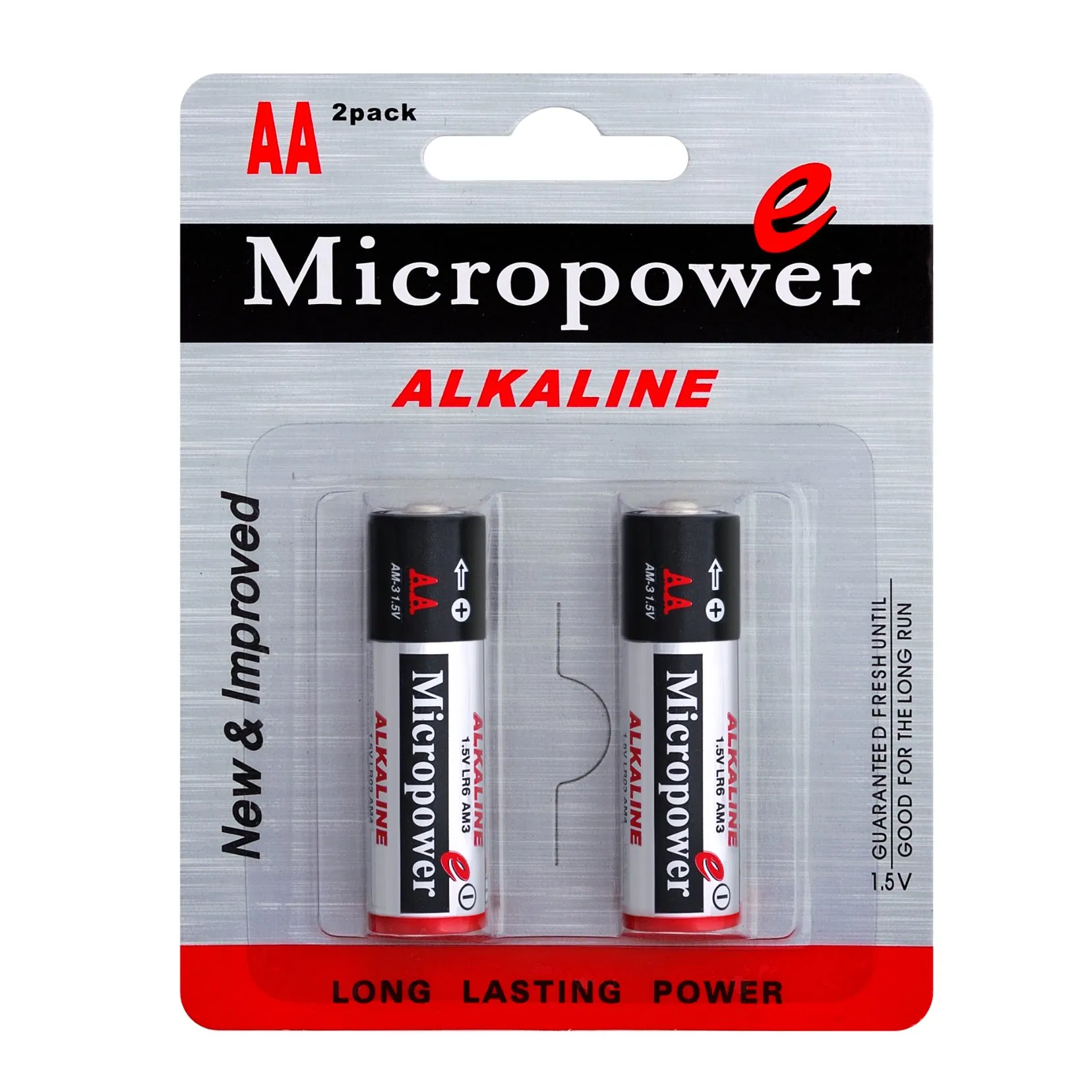 Dry Cell 1.5V Alkaline AA Um3 Lr6 No. 5 Battery for Electric Cars