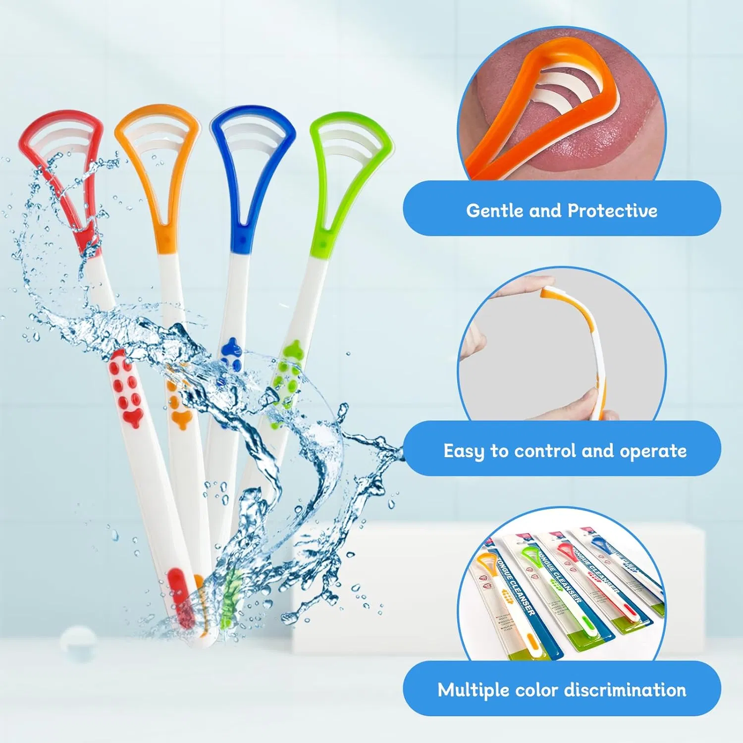 Soft Dental Tongue Cleaner Tongue Scraper