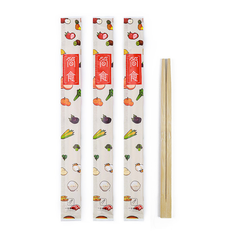 Manufacturer OEM Disposable Twin Tensoge Round Bamboo Chopstick