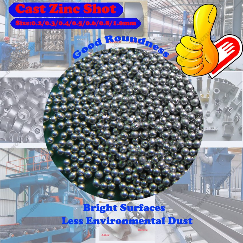 Blast Media Stainless Cut Wire Shot Casting Zinc Shot