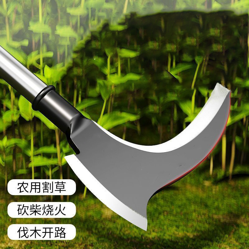 High Quality Double Edged Agricultural Sickle with Steel Blade and Wood Handle