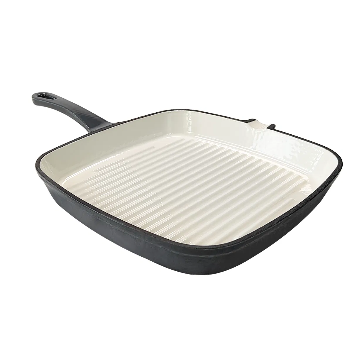 Factory Supply 24cm 9.5" OEM Preseasoned Nonstick Cast Iron Cookware Flat Griddle BBQ Grill Pan for Stovetop