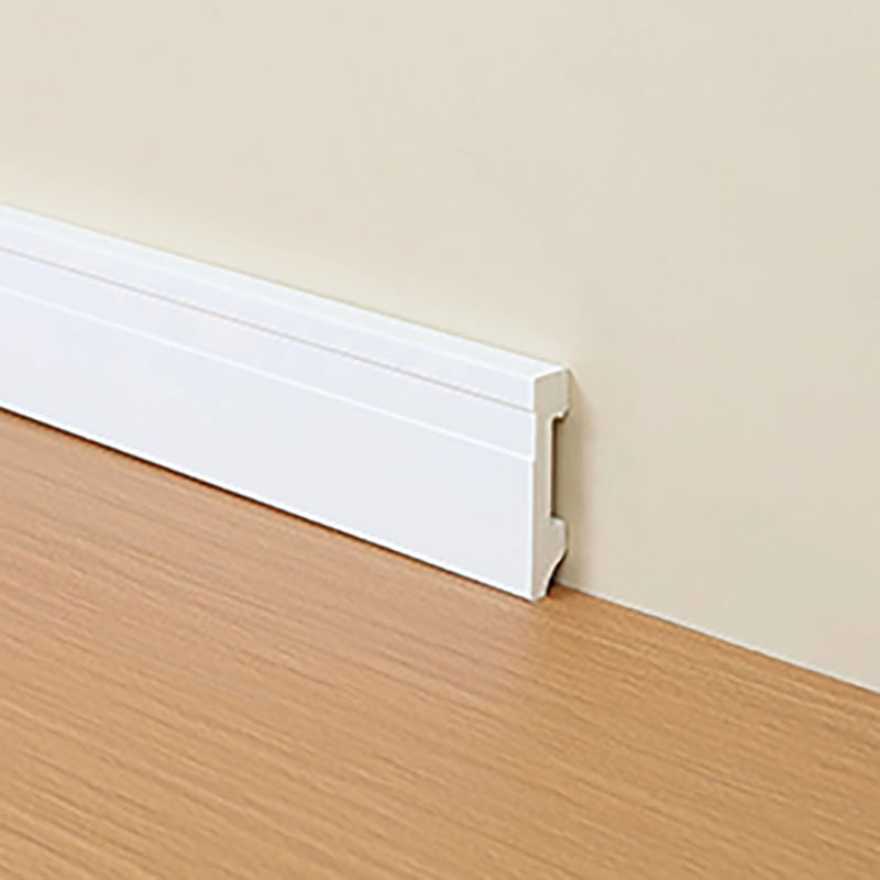 Modern White Skirting PS Mouldings Lines Plastic Baseboard Flooring Polystyrene Baseboard From China Market
