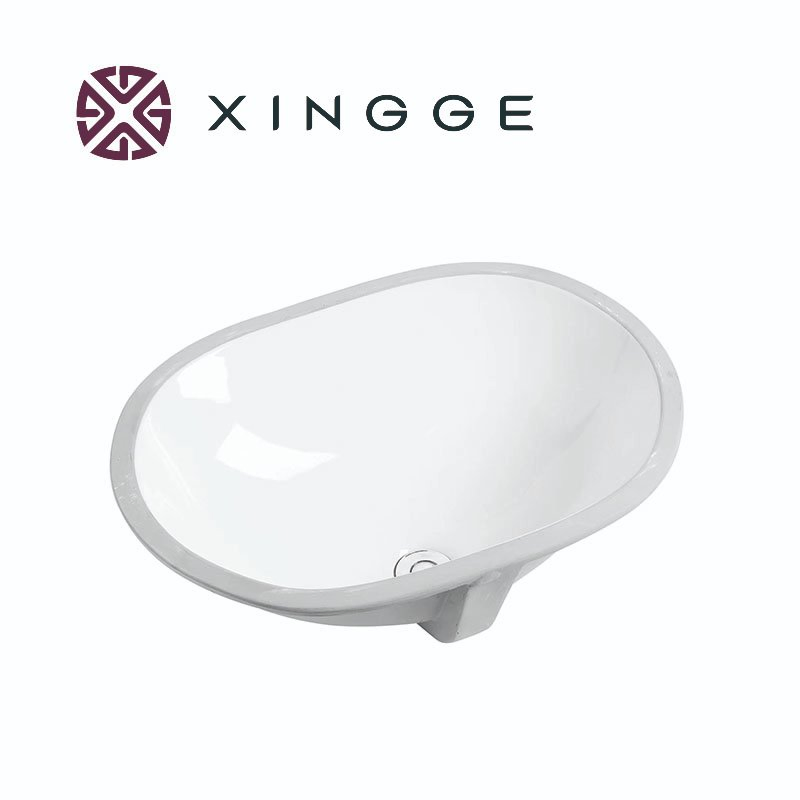 Stylish Matte Black Undercounter Ceramic Wash Basin for Bathrooms