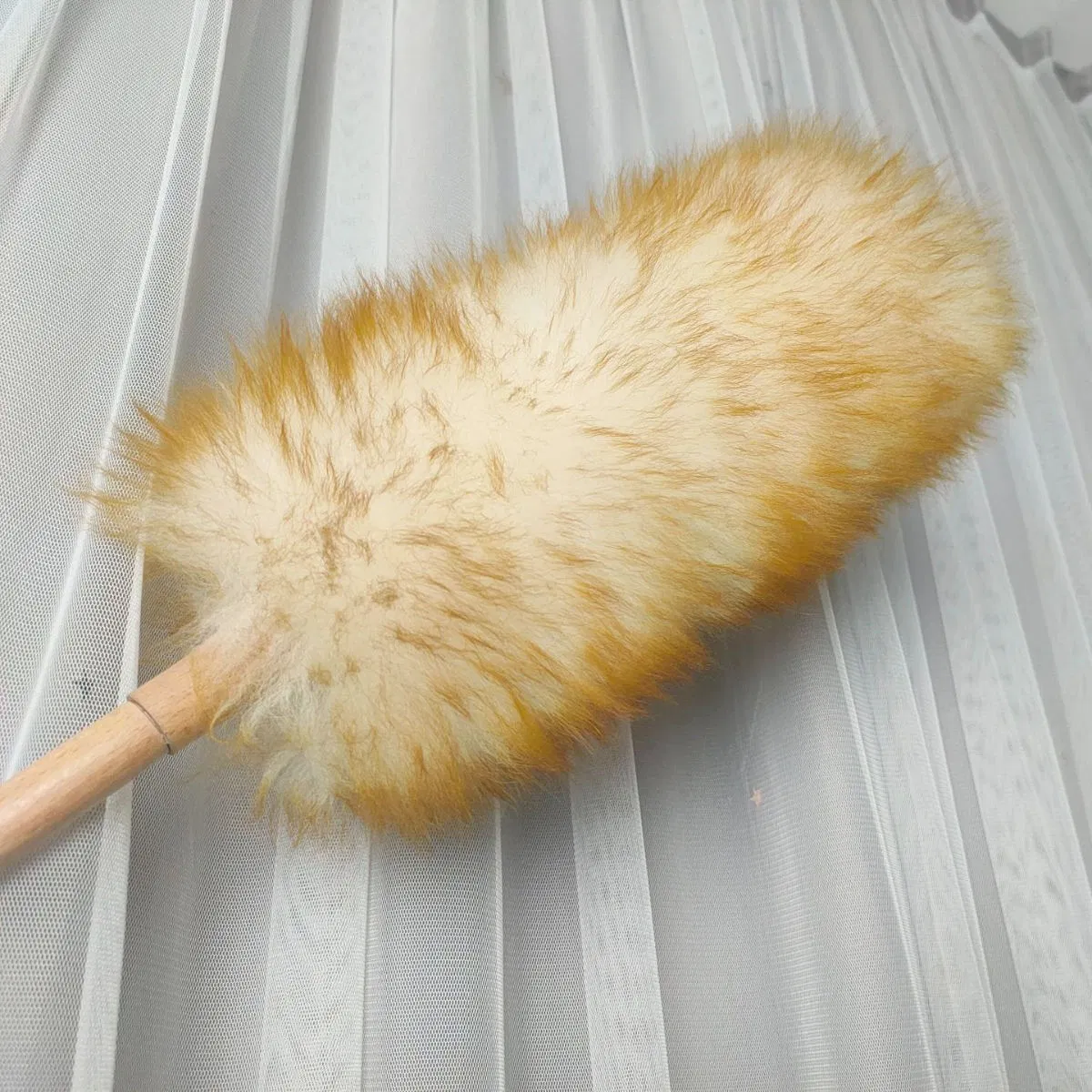 Household Cleaning Wool Dusting Brush with Beechwoodhandle