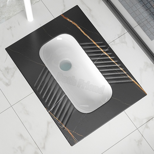 Good Quality Factory Wholesale Ceramic Wc Toilet Rock Slab Bathroom Squatting Pan