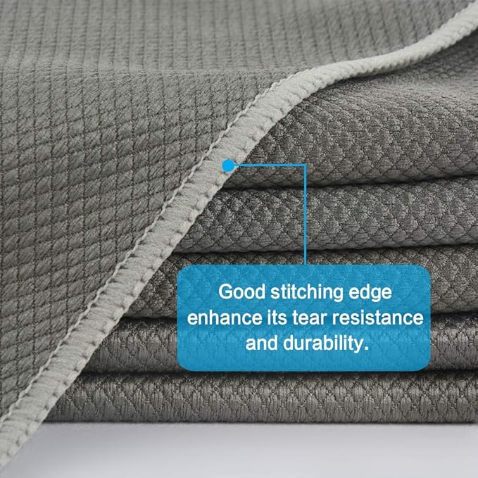Lint-Free Microfiber Glass Cleaning Cloths for Streak-Free Windows