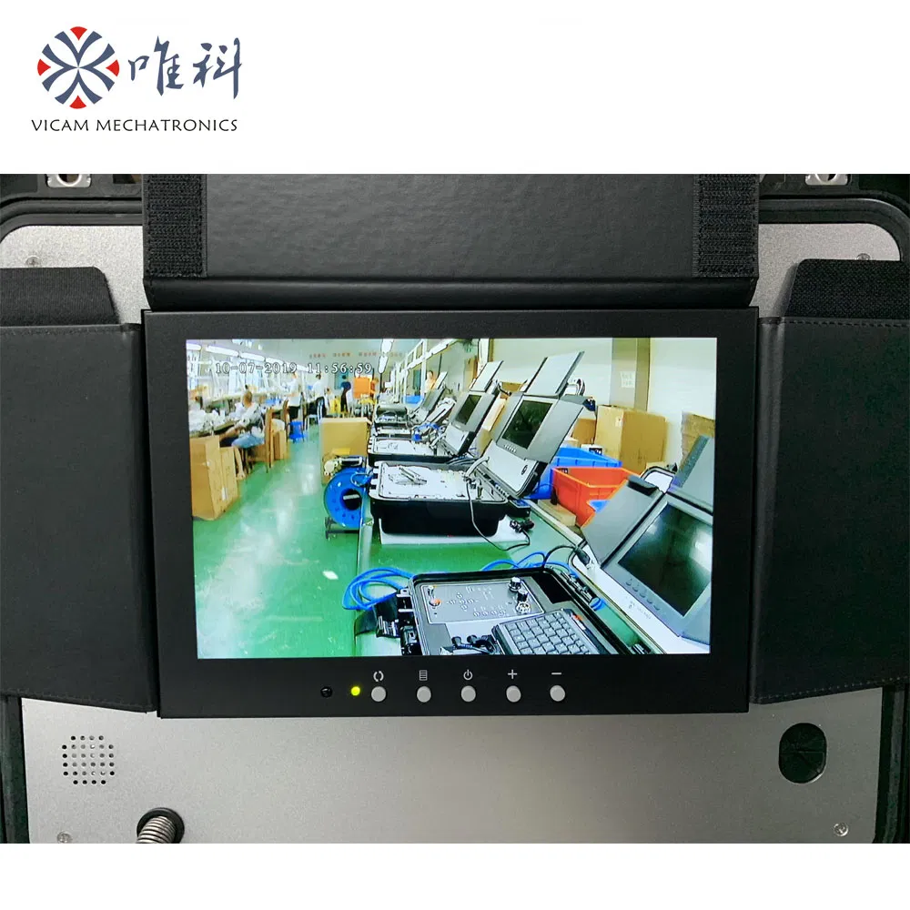 Push Rod CCTV Drain Pipe Inspection Camera with DVR and Keyboard