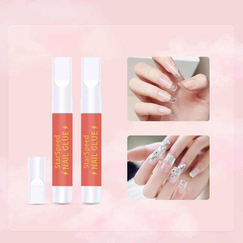 Professional Manufacturer Top Quality Acrylic Fake Nails Glue Pink 2g Nail Glue for Nails