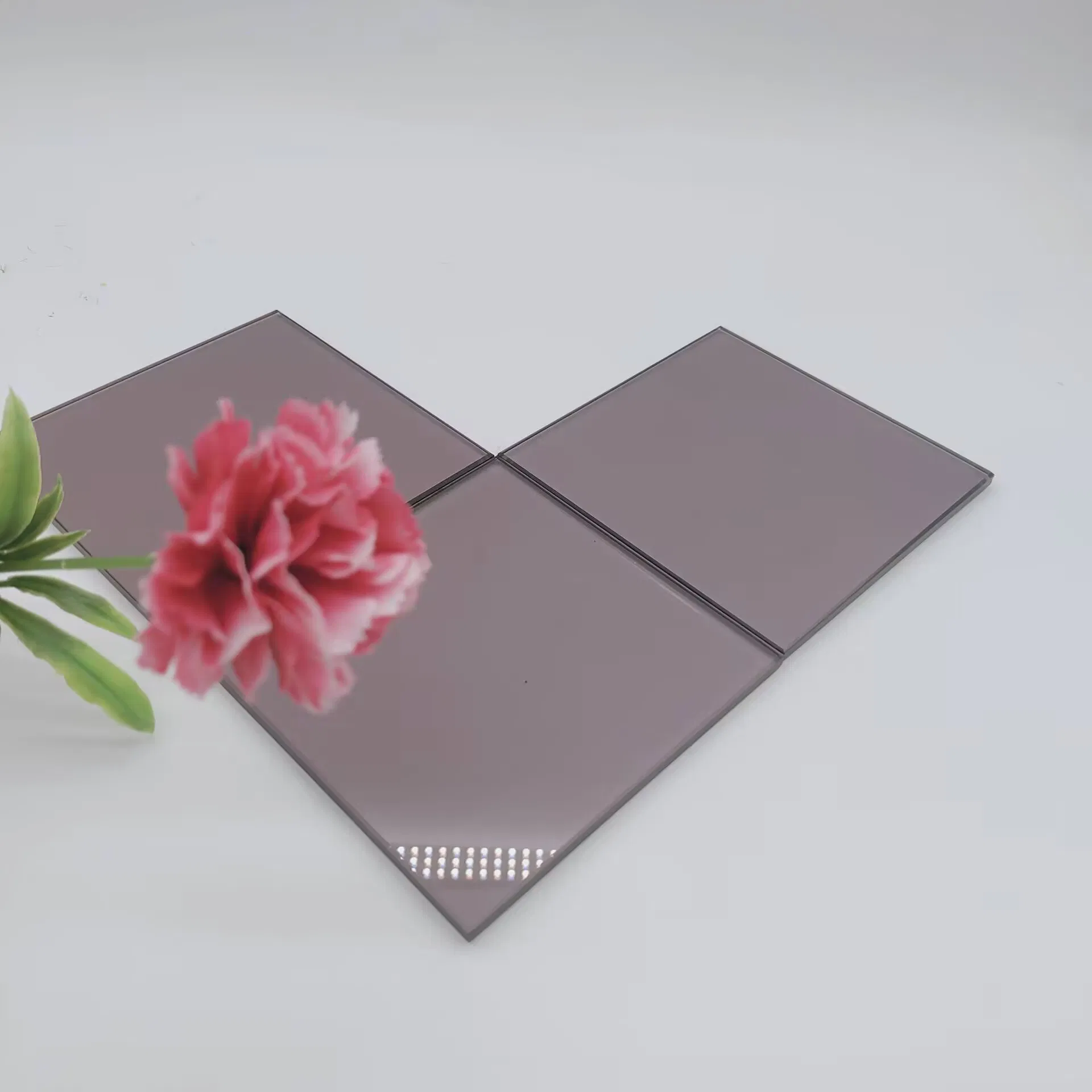 4mm 2440*1830 Purple Float Glass for Decorative/Furniture/Architecture