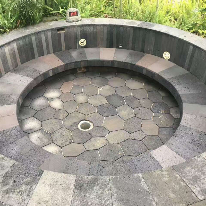 Chinese Sawn Cut Basalt Lava Stone for Wall Cladding and Paving