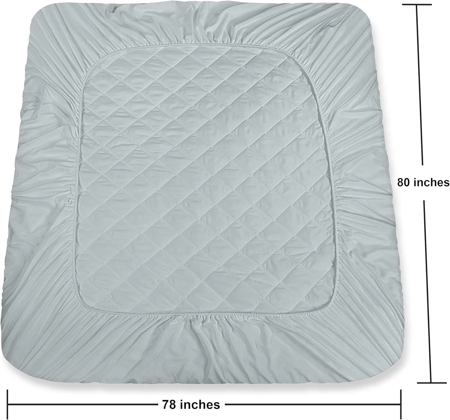 Waterproof Mattress Protector Fitted Mattress Pad Cover with Deep Pocket