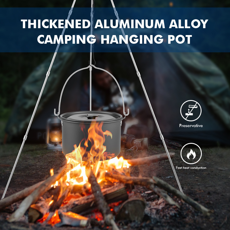 Kinggear Camping Pot Cookwareportable Cooking Pot for Outdoor Camping Hiking