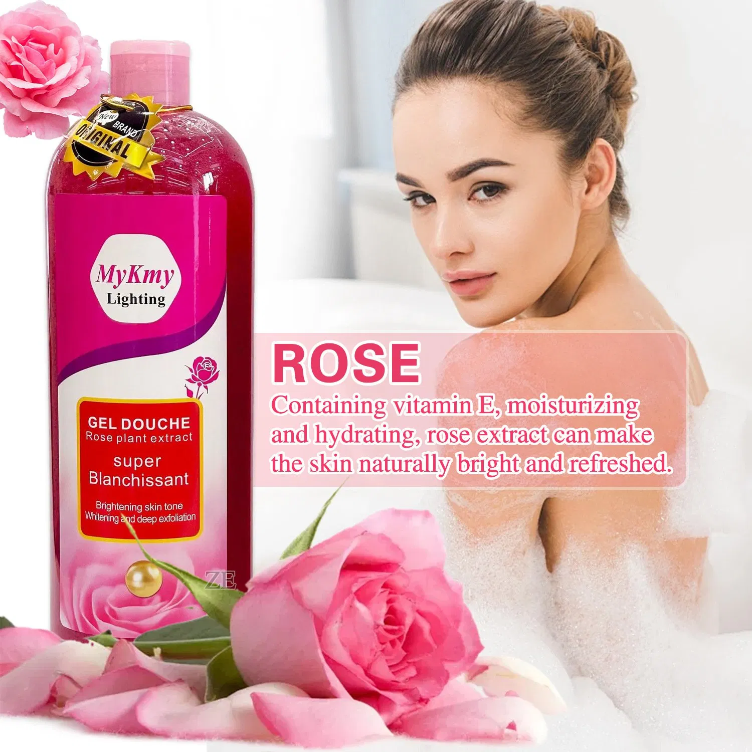 Fruits Shower Gel Vitamin C Lavender Liquid Soap Whitening Body Wash Bath Gel