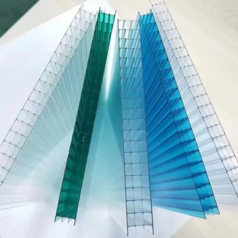 Twinwall Tripe Wall Polycarbonate Sheet Plastic Multi Wall PC Hollow Sheet