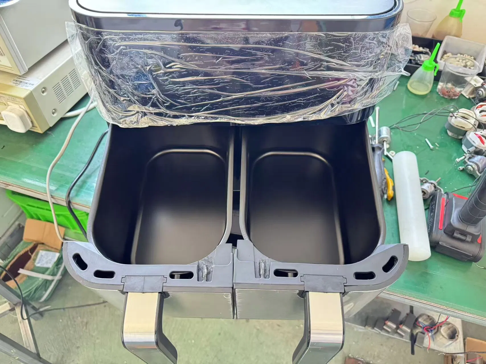 Low-Fat Cooking, Low Noise Design, Double-Layer Basket, Healthy Diet Meal Prep Oil-Free Smart Multi-Function Air Fryer