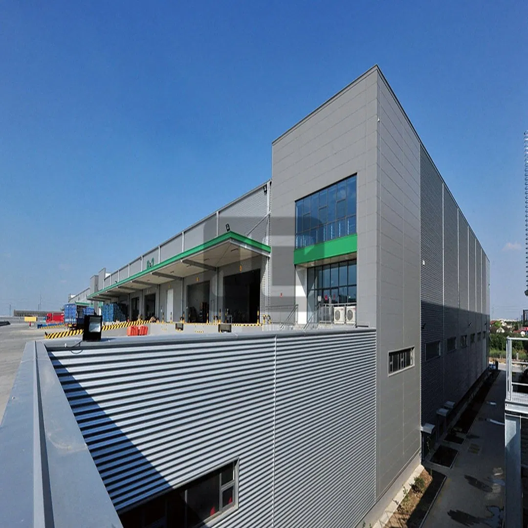 Export-Ready Prefabricated Industrial Metal Frame Storage/Hangar Construction Prefab Steel Workshop Structure Warehouse