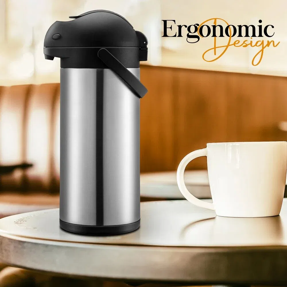 Amazon Thermal Coffee Dispenser Termos Air Panas Thermos with Pump Airpot Beverage Insulated Garrafa Termica Carafe Vaso Copo Termico