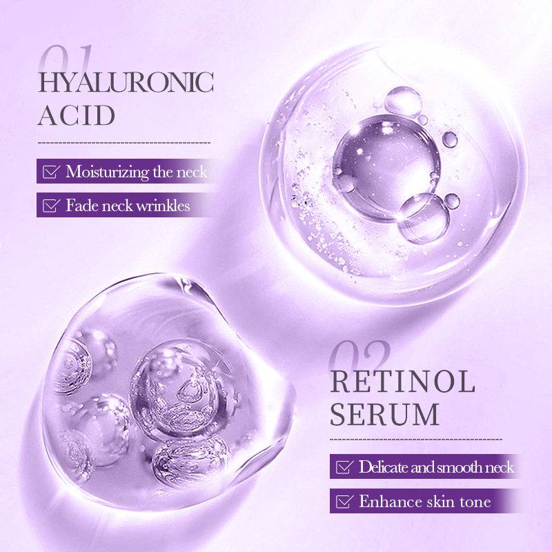 Custom Logo Organic Neck Care Anti-Wrinkle Anti-Aging Moisturizing Lifting Firming Whitening Nourishing Retinol Collagen Neck
