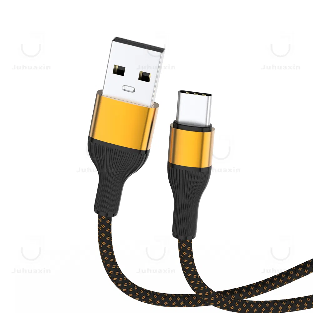 Кабель USB Type-C нейлоновый плетеный 2.4A