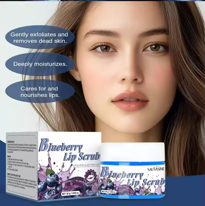 Blueberry Lip Scrub 30g Premium for Lip Care in Stock