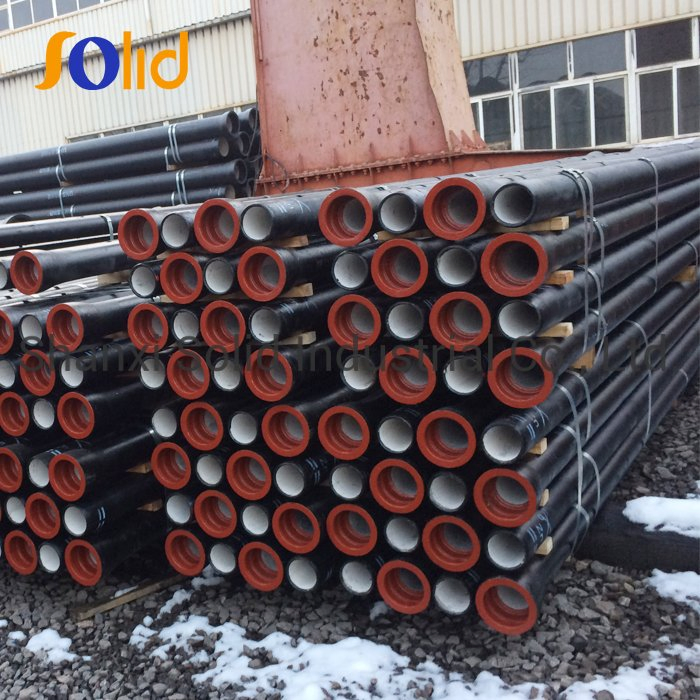 DN80 - 2600 Ductile Iron Pipe Cement Mortar Lined with Epoxy Ceramic