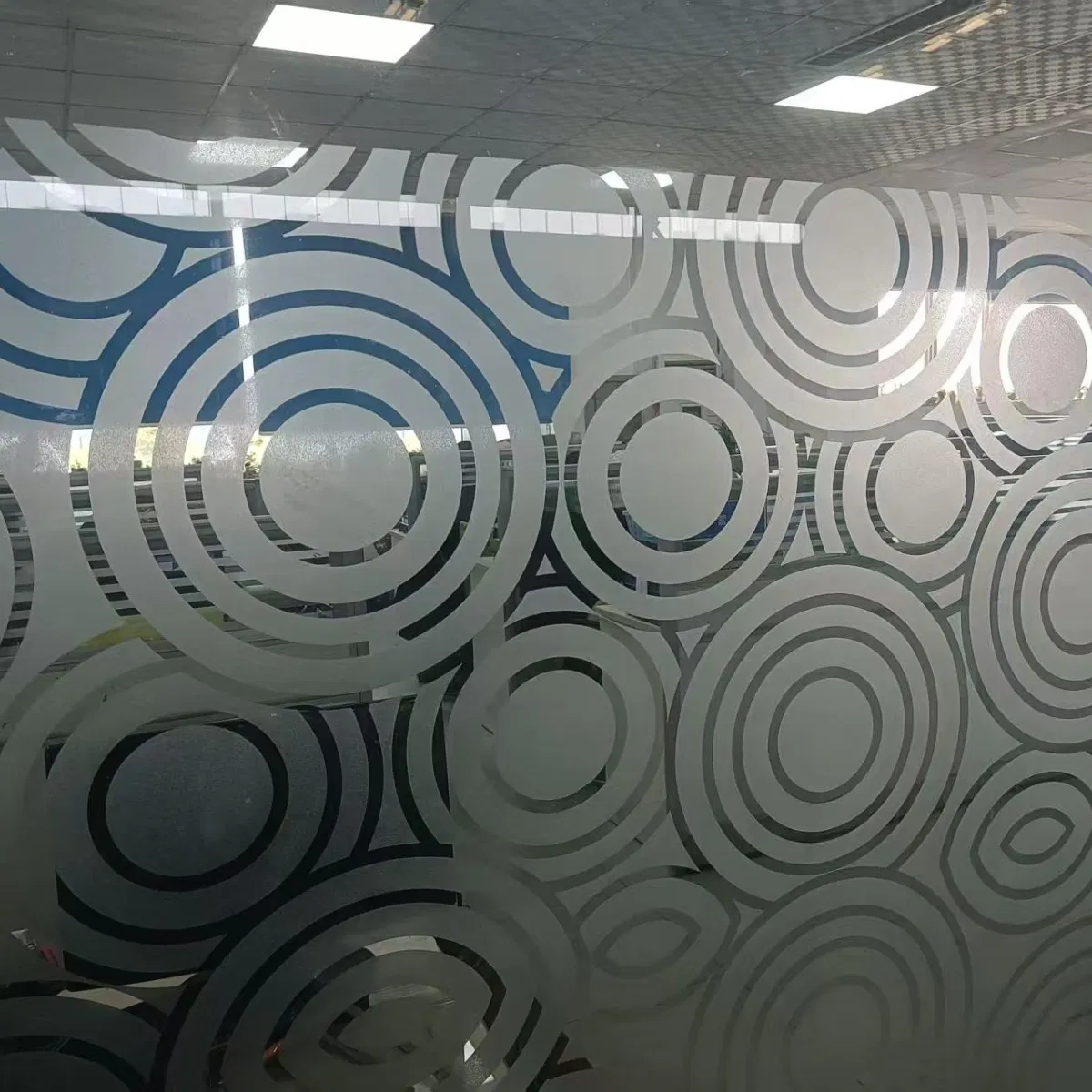 Customizable 3-19mm 3D Digital Printed/Silk Screen Printed/Ceramic Frit Printing Frosted White Gradient Tempered Glass Factory Price