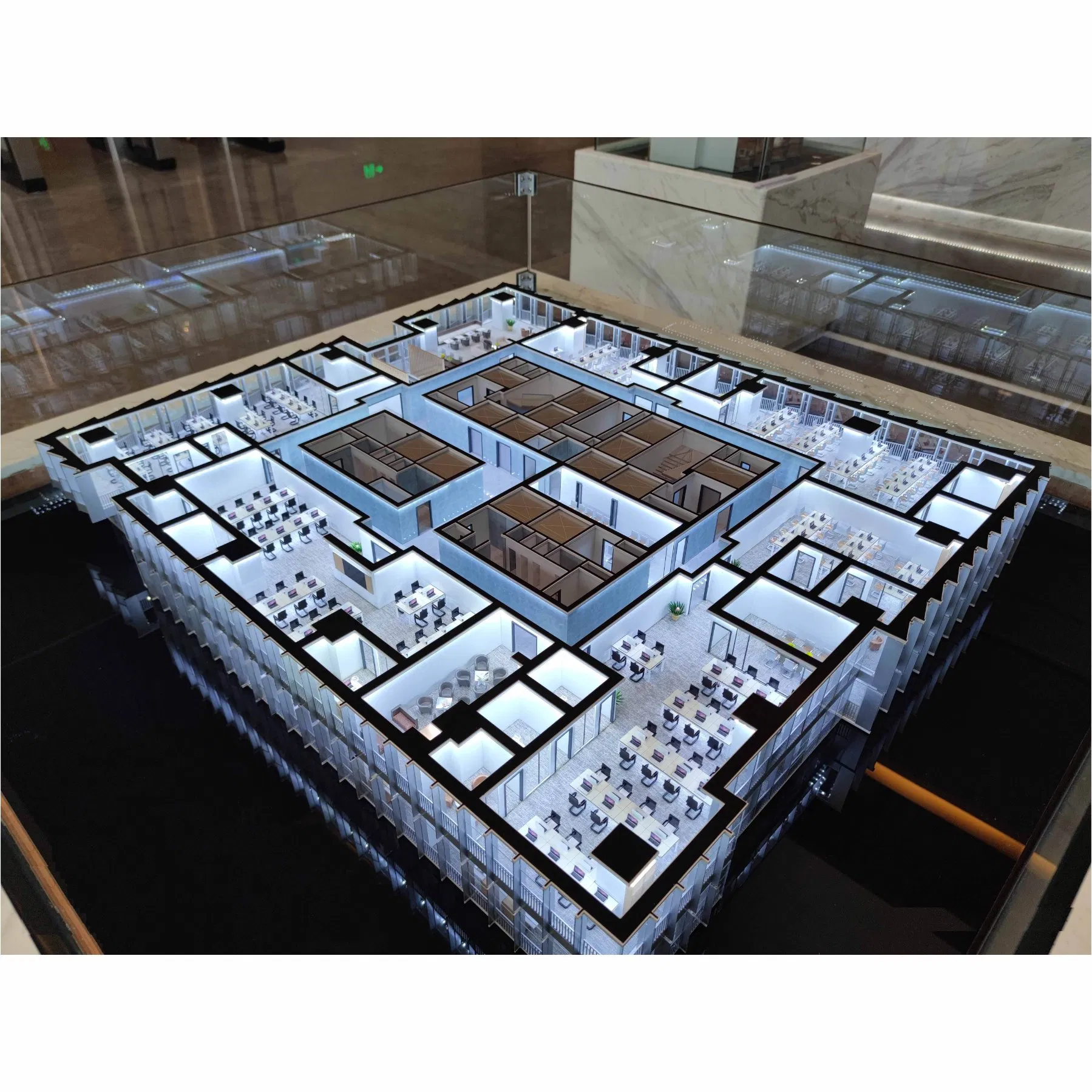 Multi Dimensional Internal Space Planning Architectural Model for Commercial Stores