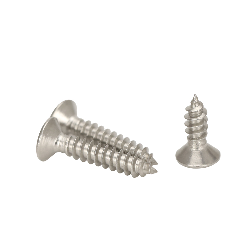Heavy-Duty Flat Head Sheet Metal Screws with Hex Flange