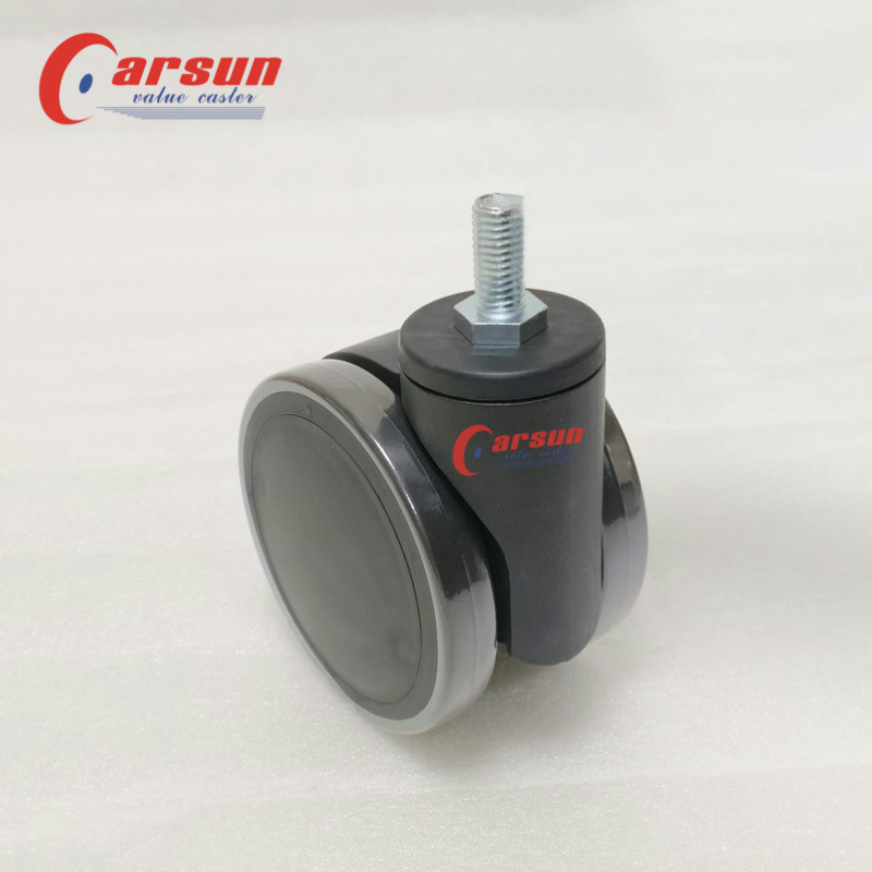 Special 4 Inch Black Swivel Nylon Stem Casters for Hospital Laboratory Equipment and Instruments OEM Supported