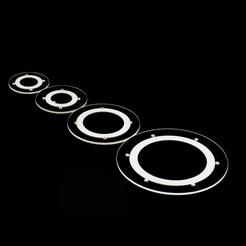 Tempered Ultra Clear Glass with Hole Drilliing for Lighting