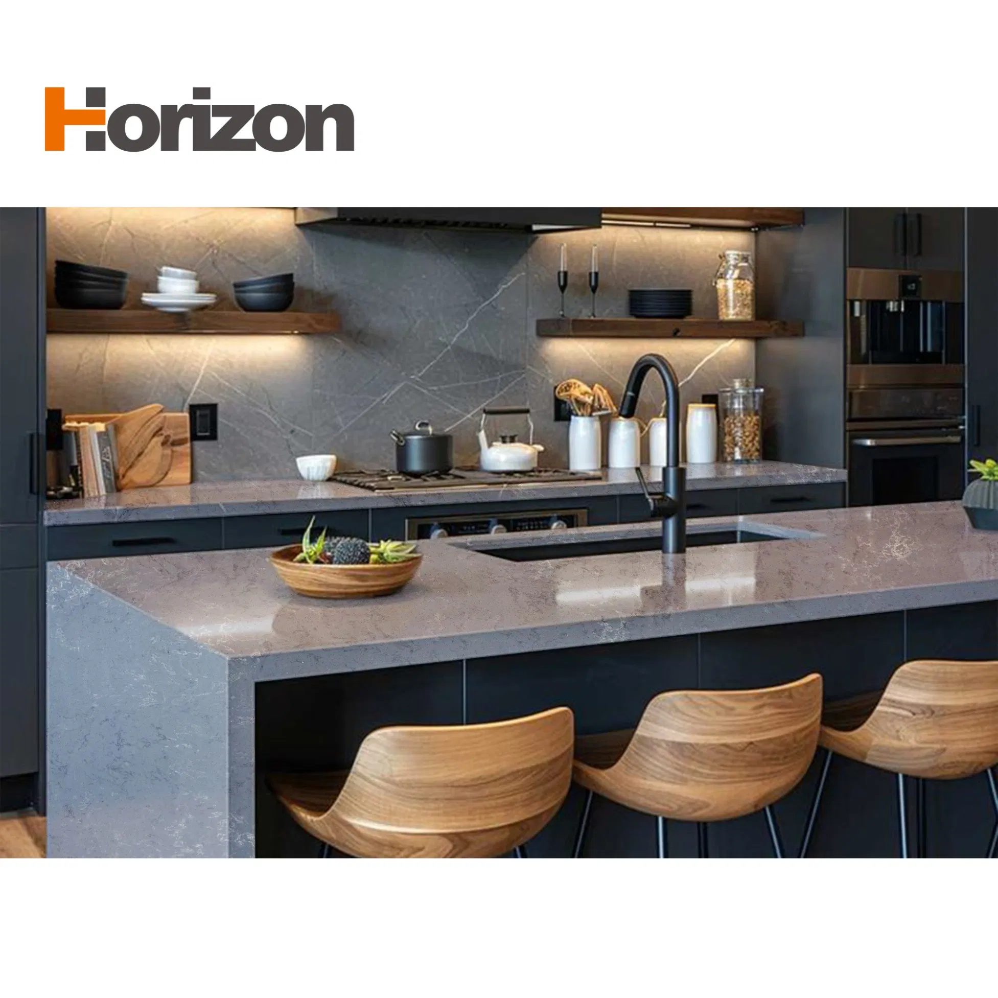 Leading Manufacturer Horizon Stone Supply Quartz Stone for Home Worktop Decoration