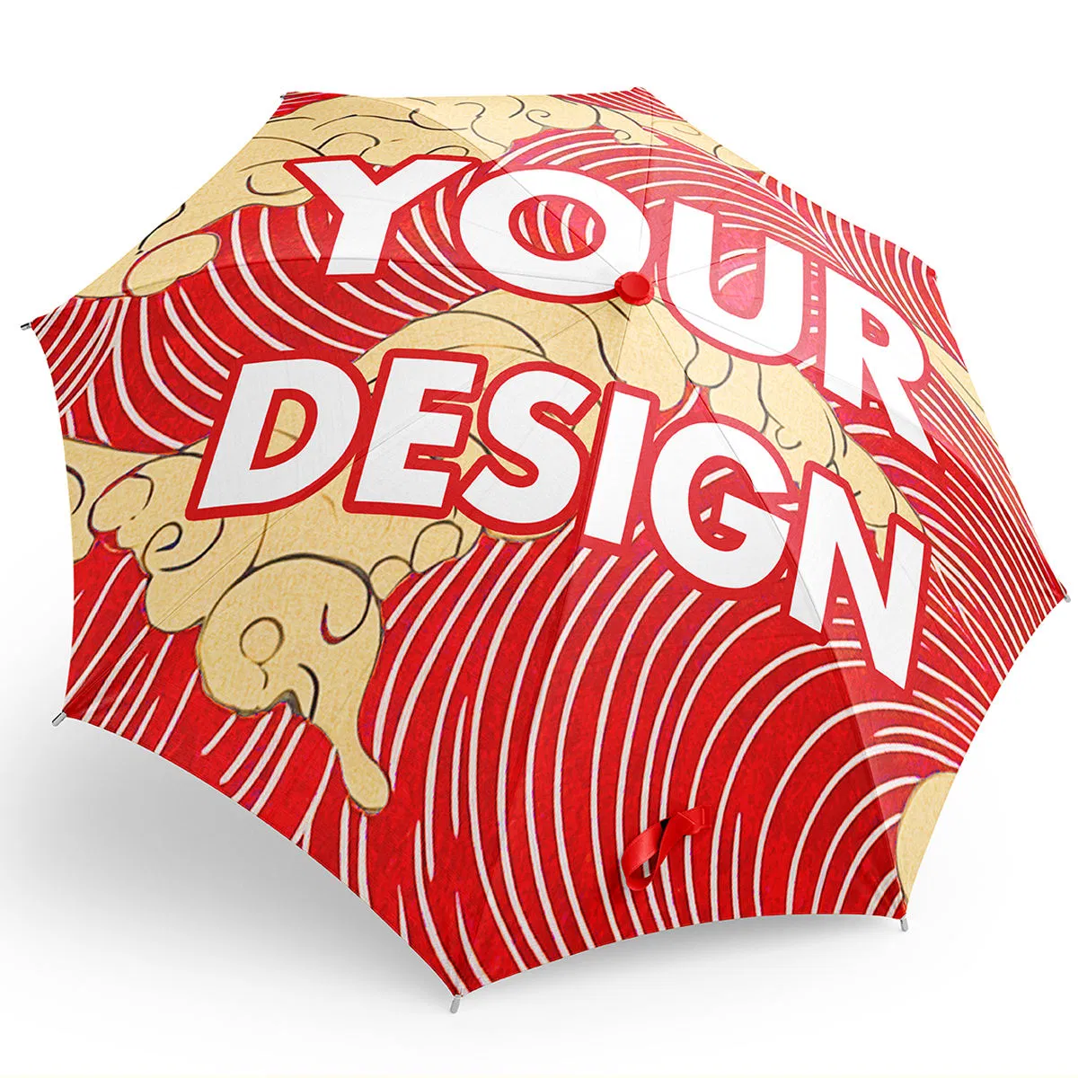 Print on Demand Promotional Full Print Umbrella Personal Custom Logo Compact Portable Rain Windproof Umbrella with Logo
