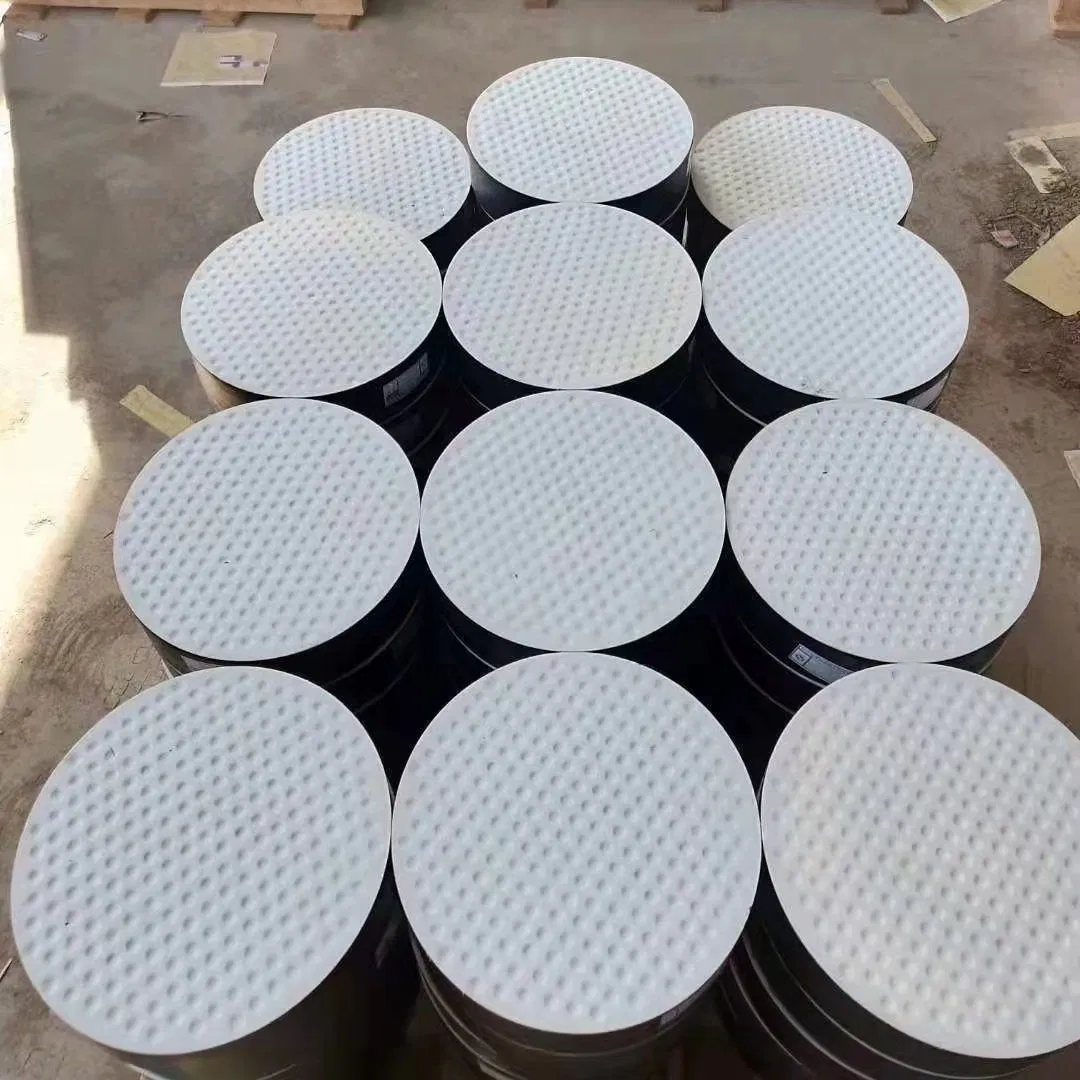 PTFE Elastomer Natural Rubber / Neoprene Bridge Bearing Steel Plate Rubber Bridge Bearing