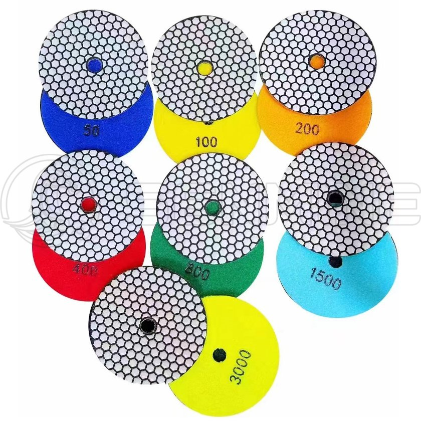 Diamond Wet Fiber Ceramic Polishing Pad Hardware Abrasive Tools for Granite Marble Stone Wood Machine Diamond Polishing Pad