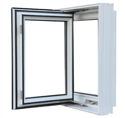 Factory Supply PVC Double Casement Window, Hurricane Impact Windows