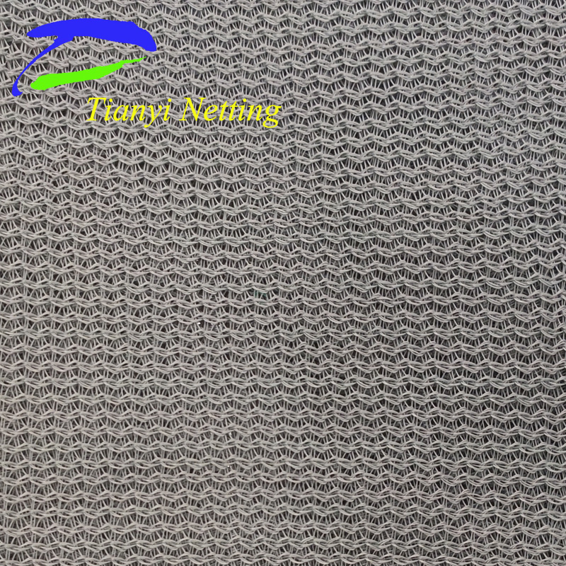 HDPE 145GSM Grey Color Safety Net, High Strength, Fireproof, Dustproof and Anti-Noise