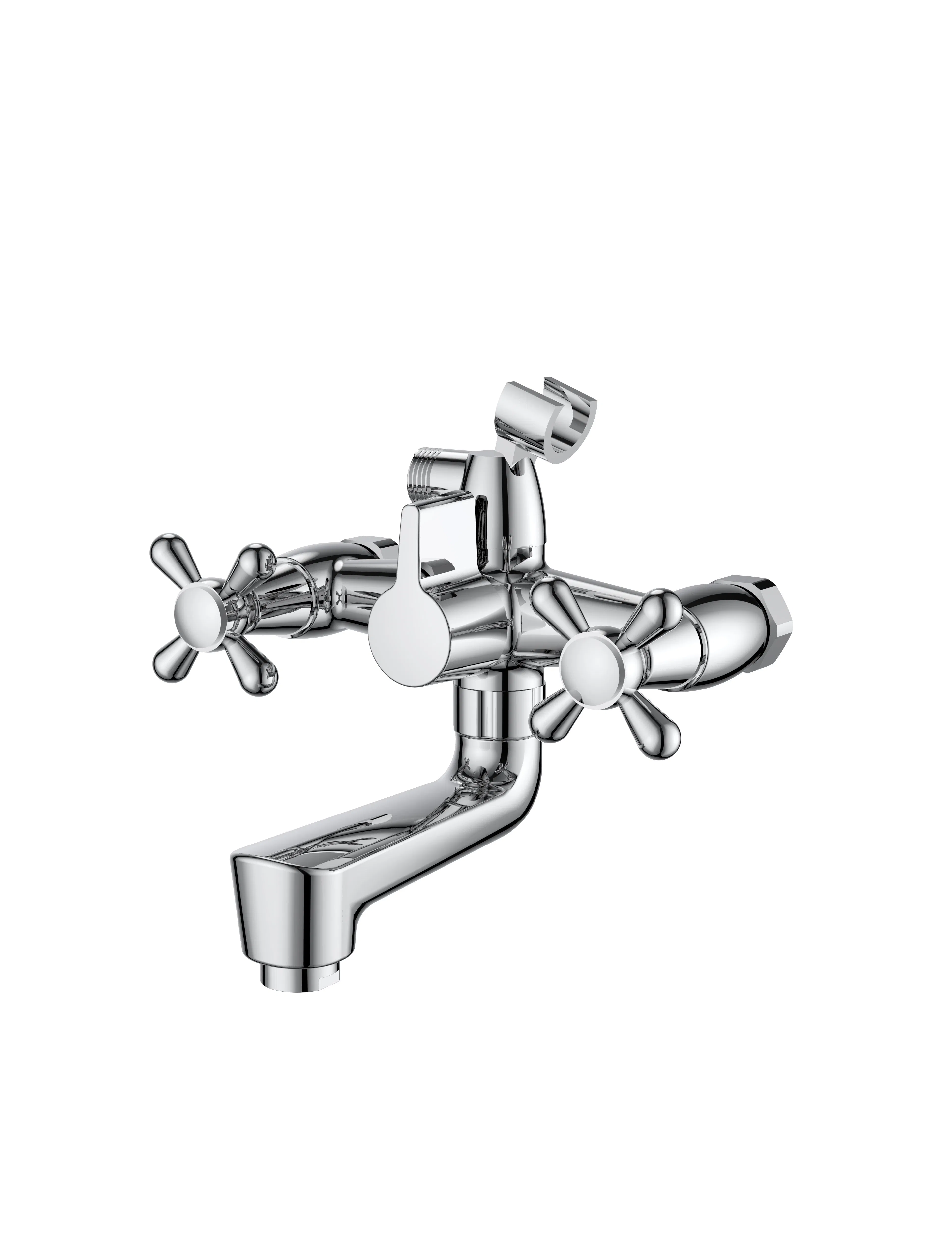 6 Inch Plastic Faucet Shower Faucet Double Handle J-6005