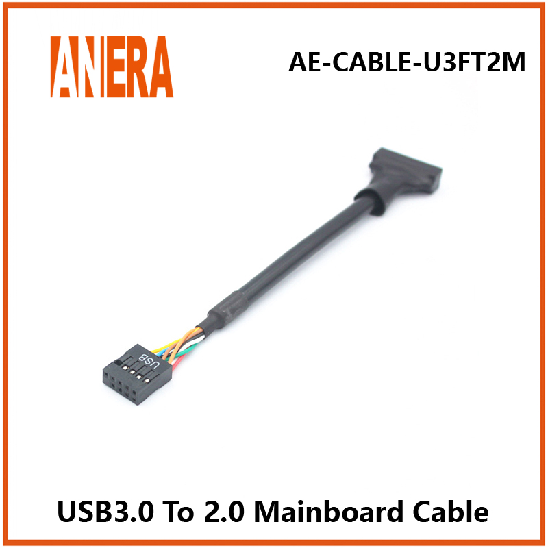 High Speed Mainboard Motherboard USB 3.0 20 Pin Female to USB 2.0 9 Pin Male Housing Cable Extension Adapter Cable