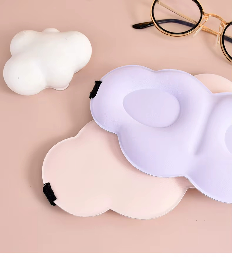 Soft Cloud 3D Contoured Eye Mask for Women and Men Blackout Sleep Mask with 3D Sleep Blindfold for Lash Extensions