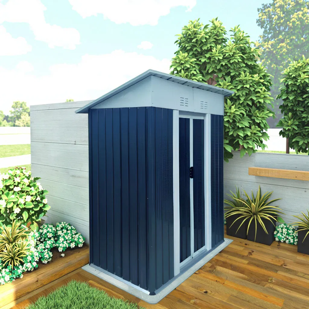 6*4FT Weatherproof Outdoor Storage Shed for Allseason Use and Garden Equipment Protection Casetta Giardino