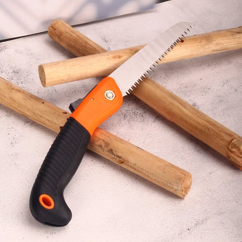 Garden 180 Degree Folding Saw Small Carbon Steel Woodworking Hand Saw